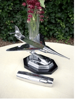 A Chrome Jet/Fighter Plane Table Lighter