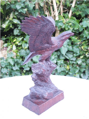 Carved Oak Eagle