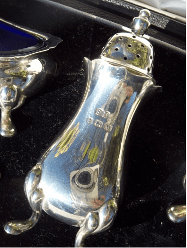 A Silver Cruet Set by William Suckling Ltd (Birmingham 1936)