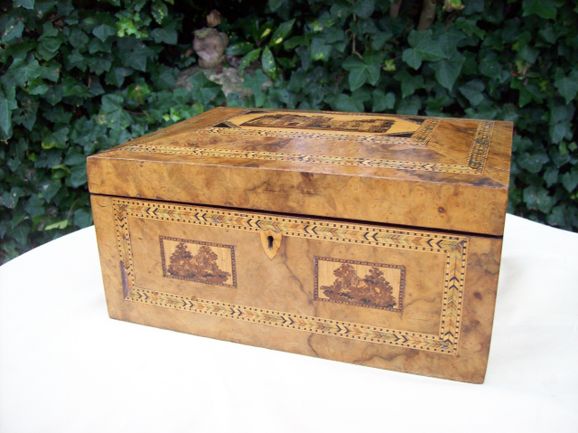 A Tunbridge Ware Vanity Sewing Box