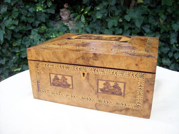 A Tunbridge Ware Vanity Sewing Box