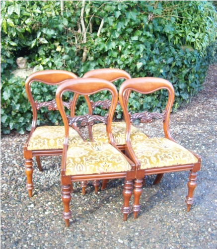 A Set of 4 Mahogany Chairs