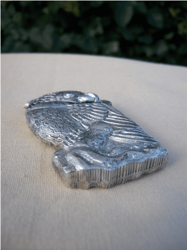 Silver Plate Bird Vesta Case