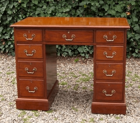Mahogany Knee Hole Desk -SOLD-