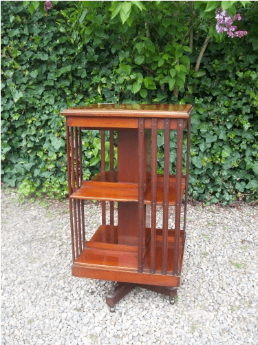 A Fine Inlaid Revolving Bookcase