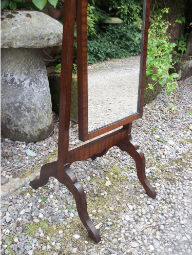 Mahogany Cheval Mirror -SOLD-