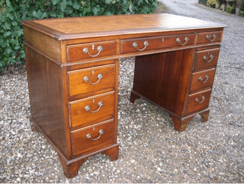 A Mahogany Pedestal Desk