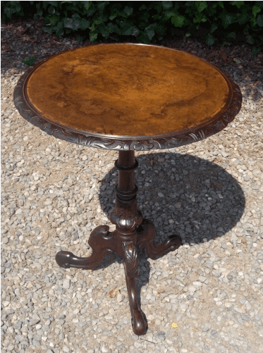 Walnut Tripod Table