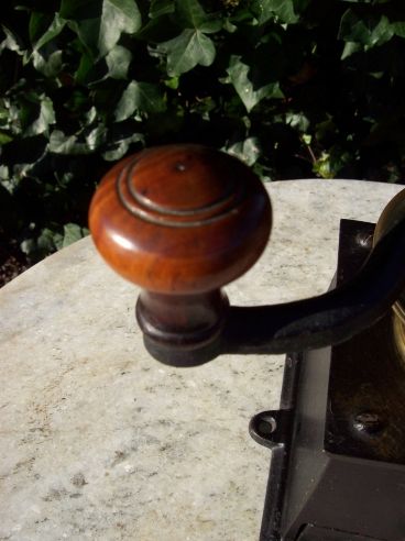  A Victorian Cast Iron Coffee Grinder -SOLD-