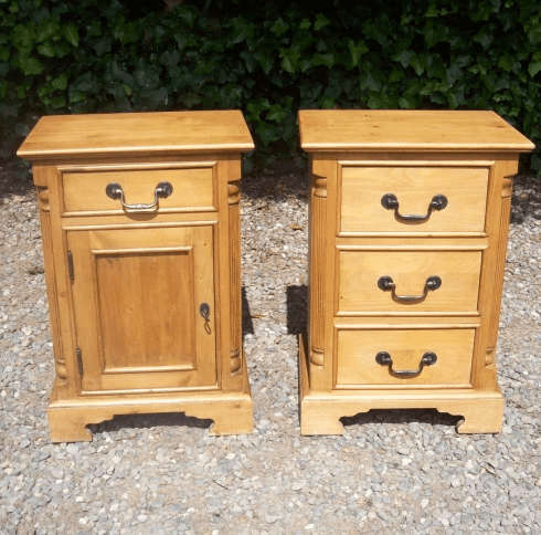 Pine Bedside Cabinets -SOLD-