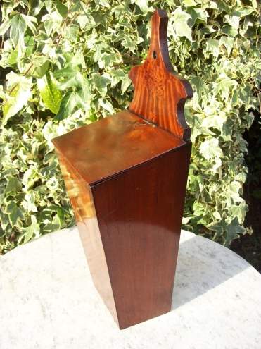 A Georgian Mahogany Candle Box