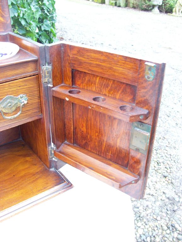 Oak Smoker's Cabinet
