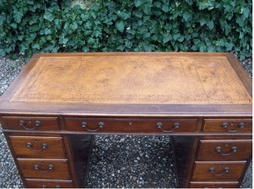 A Mahogany Pedestal Desk