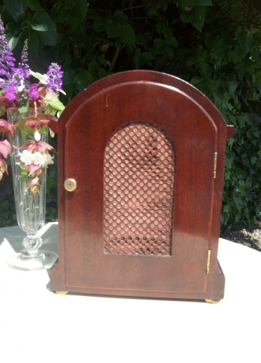 An 8 Day Mahogany Mantle Clock - SOLD -