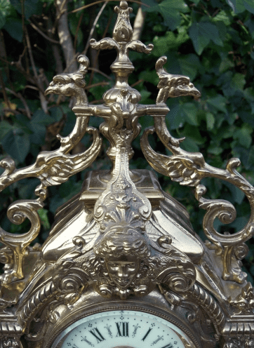 8 Day Clock & Garniture -SOLD-