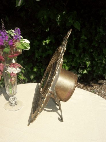 An 8 Day Brass Easel Clock