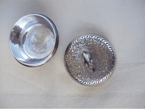 Silver Plate Pill Box -SOLD-