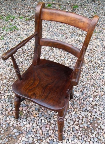 A Child's Oak Windsor Chair