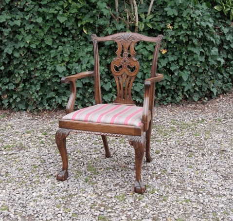 A Walnut Chippendale Armchair
