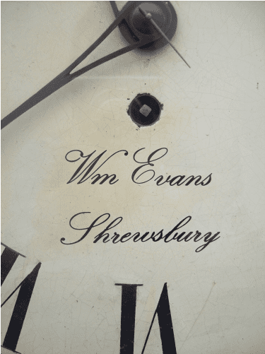 8 Day Wall Clock Evans (Shrewsbury)