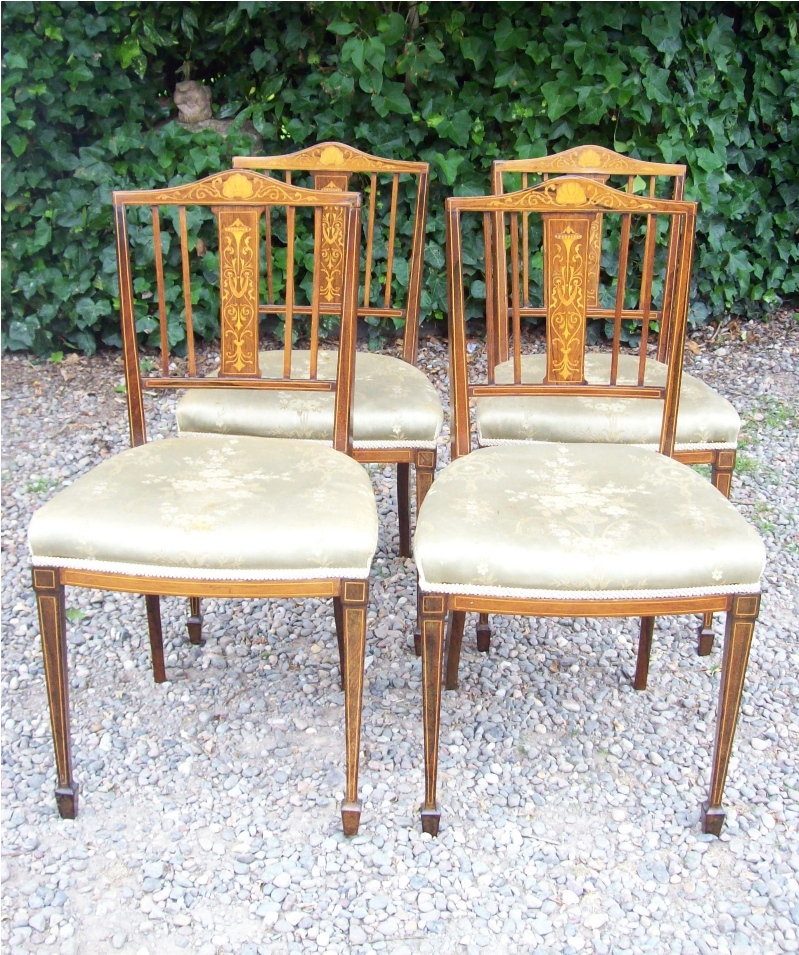 A Set of 4 Rosewood James Shoolbred Chairs