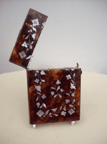 A Victorian Tortoiseshell Card Case