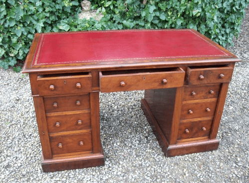 A Mahogany Pedestal Desk