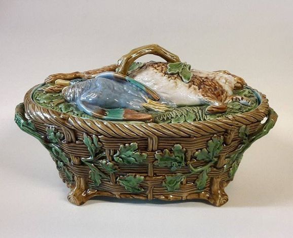 A Victorian Minton Majolica Game Tureen -SOLD-