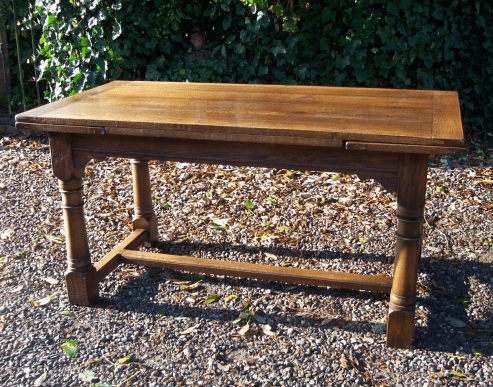 Oak Extending Refectory Table -SOLD-