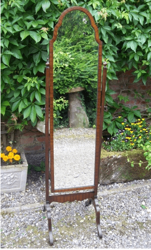 Mahogany Cheval Mirror -SOLD-
