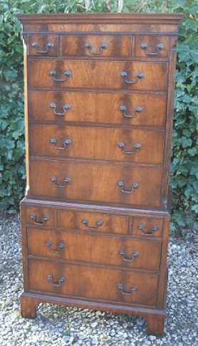 A Mahogany Chest on Chest