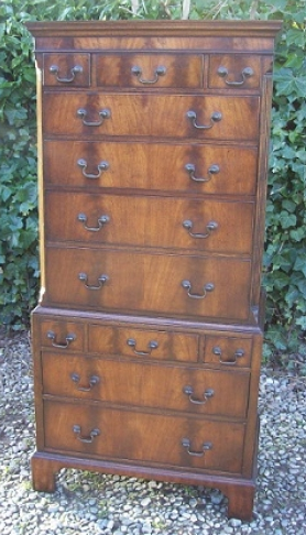 A Mahogany Chest on Chest
