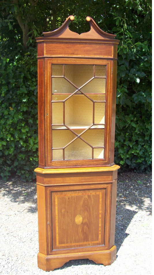 A Mahogany Corner Cabinet