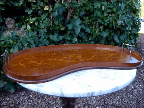 A Victorian Walnut Tray
