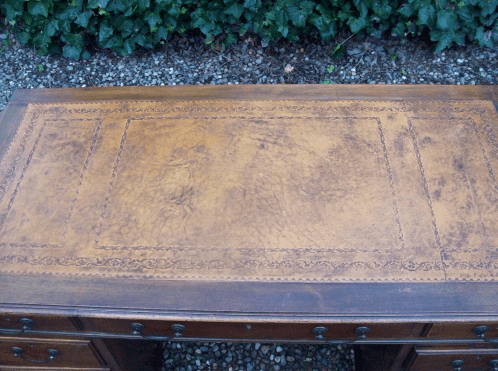 A Mahogany Pedestal Desk
