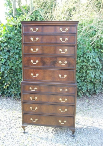A Mahogany Chest on Chest -SOLD-