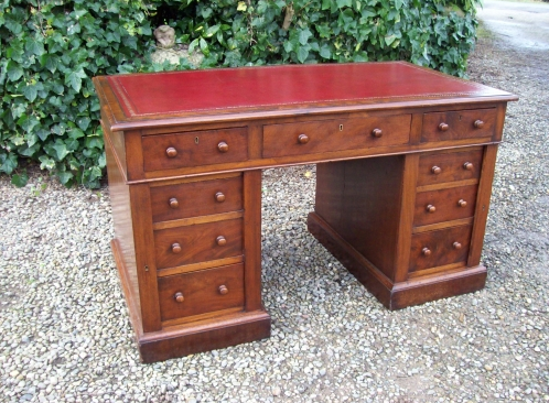 A Mahogany Pedestal Desk