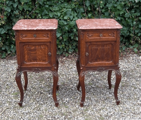 A Pair of French Bedside Cabinets