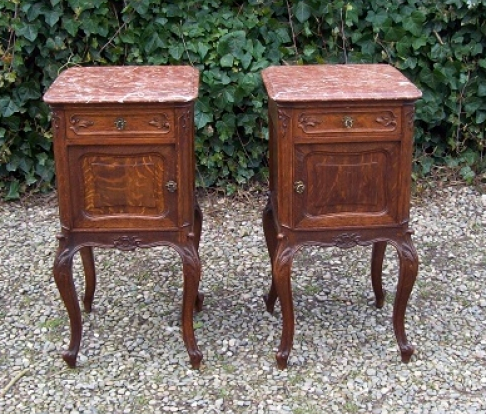 A Pair of French Bedside Cabinets
