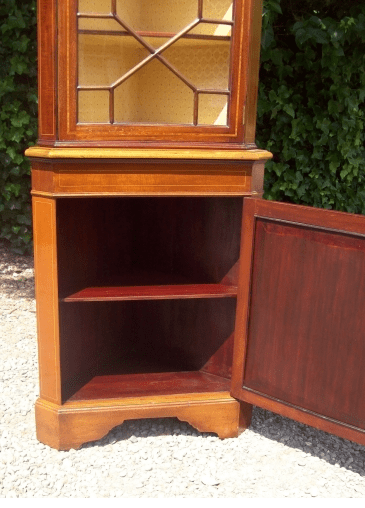 A Mahogany Corner Cabinet