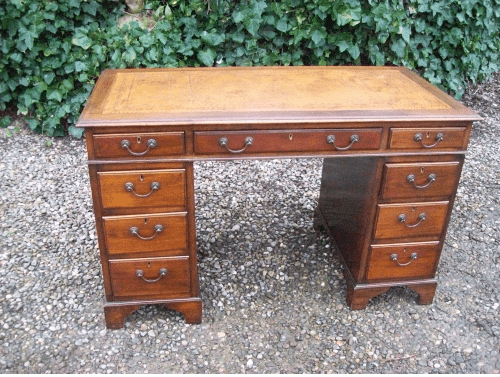 A Mahogany Pedestal Desk