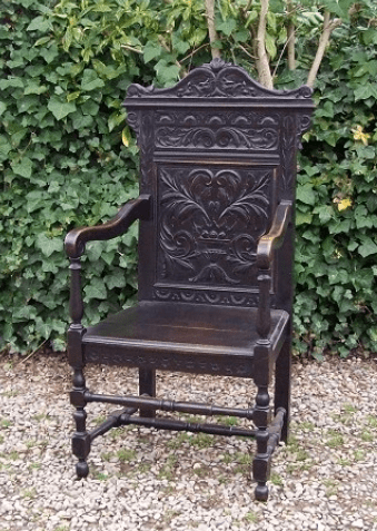 A 19th Century Oak Wainscot Chair