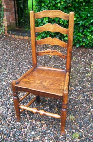 A George III Ash Ladder Back Chair