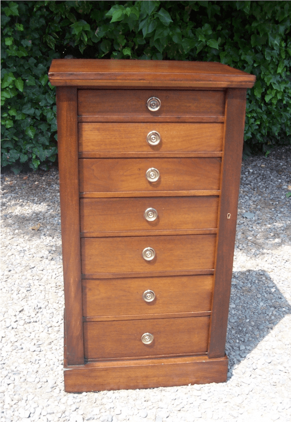 A Walnut Wellington Chest