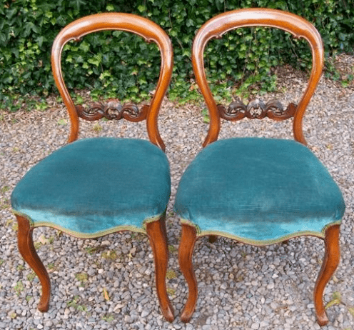 A Pair of Balloon Back Chairs