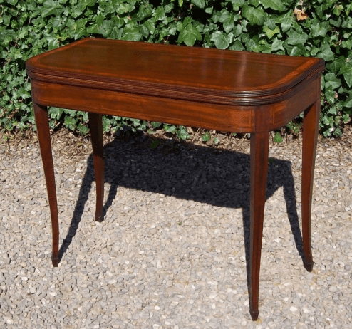 A Regency Mahogany Card Table -SOLD-