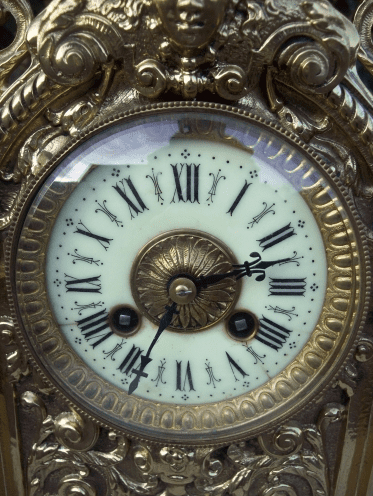 8 Day Clock & Garniture -SOLD-