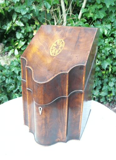 A Georgian Cutlery/Stationery Box