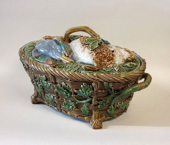 A Victorian Minton Majolica Game Tureen -SOLD-