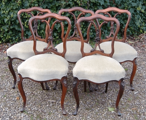 5 Regency Rosewood Chairs -SOLD
